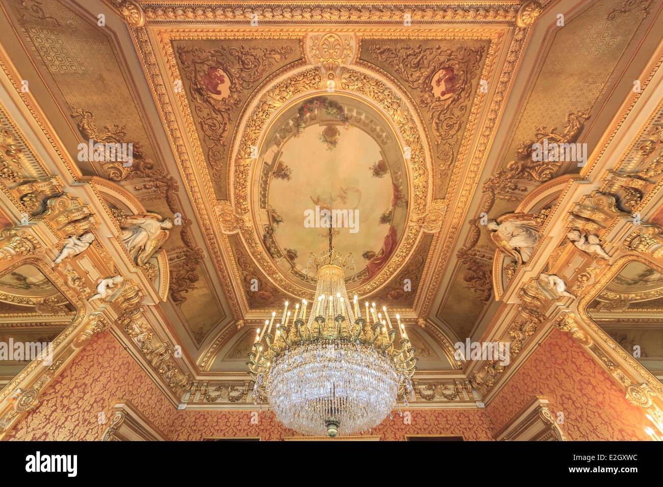 Frankreich Paris Quai d ' Orsay Hotel auswärtige Ministerium Decke des Grand Salon Stockfoto