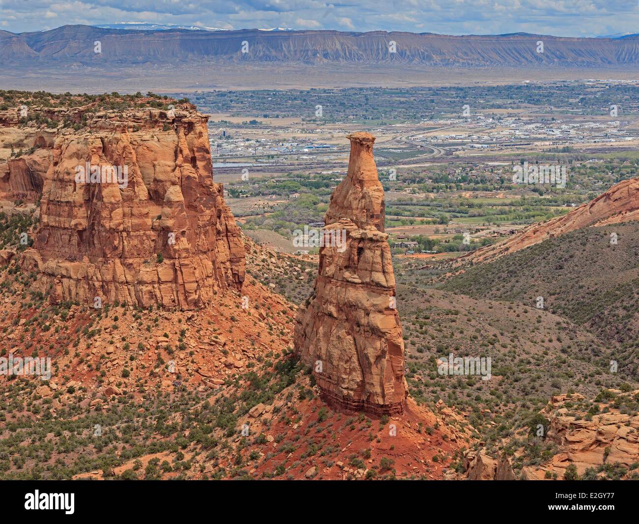 Vereinigten Staaten Colorado Colorado Plateau Colorado National Monument in der Nähe von Grand Junction Koksöfen Felsformation Stockfoto