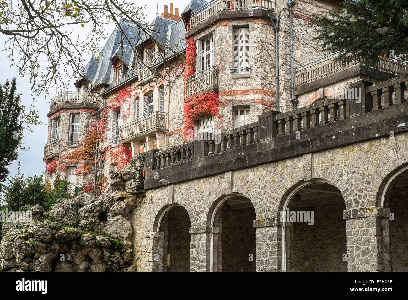 Frankreich-Indre et Loire Truyes Burg Bel Air im frühen 20. Jahrhundert erbaut Stockfoto