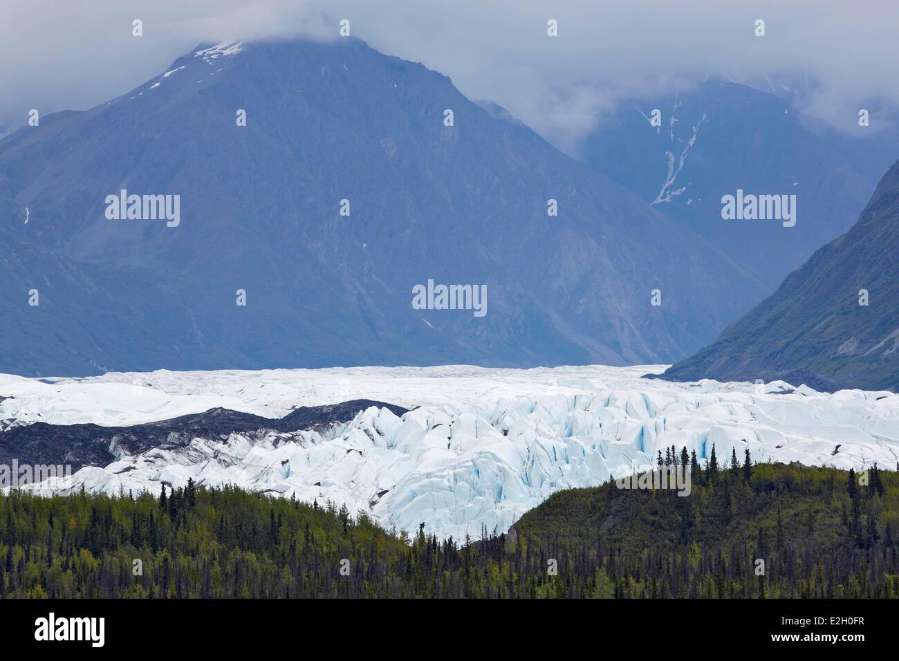 Vereinigte Staaten Alaska Matanuska Gletscher Glenn highway Stockfoto