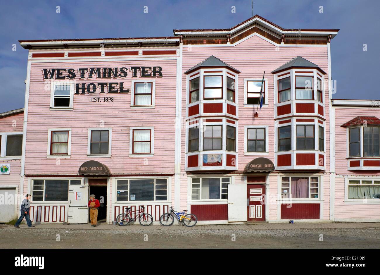 Kanada-Yukon Provinz Dawson Stadt Dawson älteste Hotel Gold rush Stockfoto