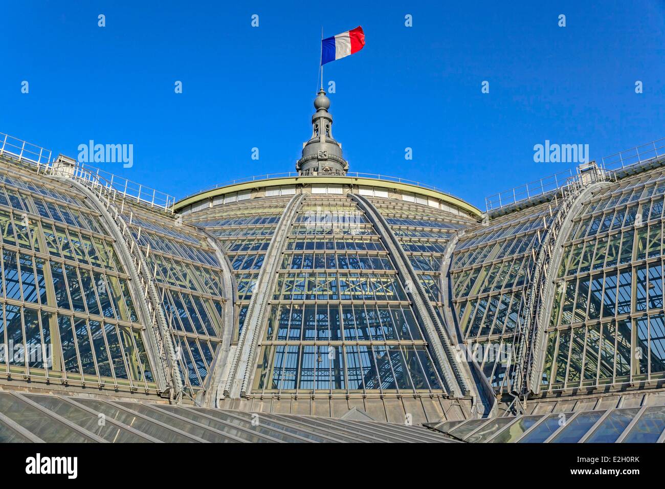 Frankreich Paris Glasdach des Grand Palais Stockfoto