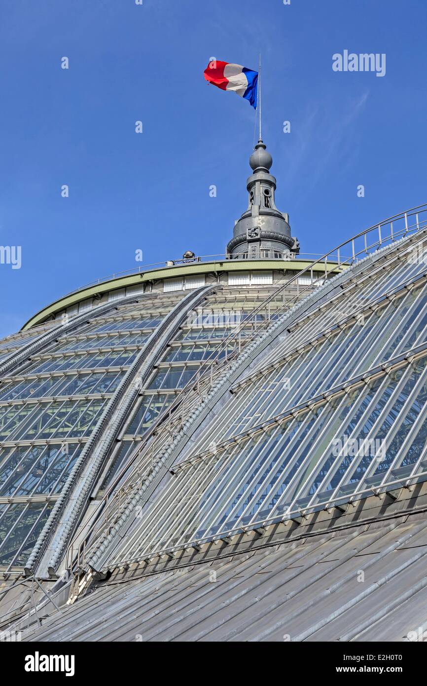 Frankreich Paris Glasdach des Grand Palais Stockfoto