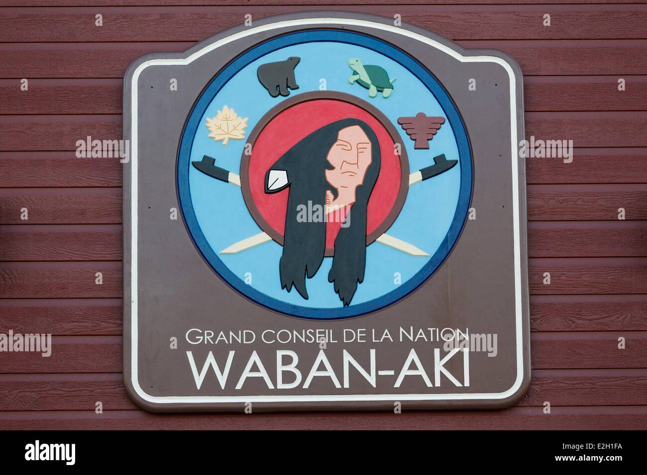 Kanada-Quebec Provinz Centre du Québec Region Wolinak Abenaki Indian reserve Stockfoto