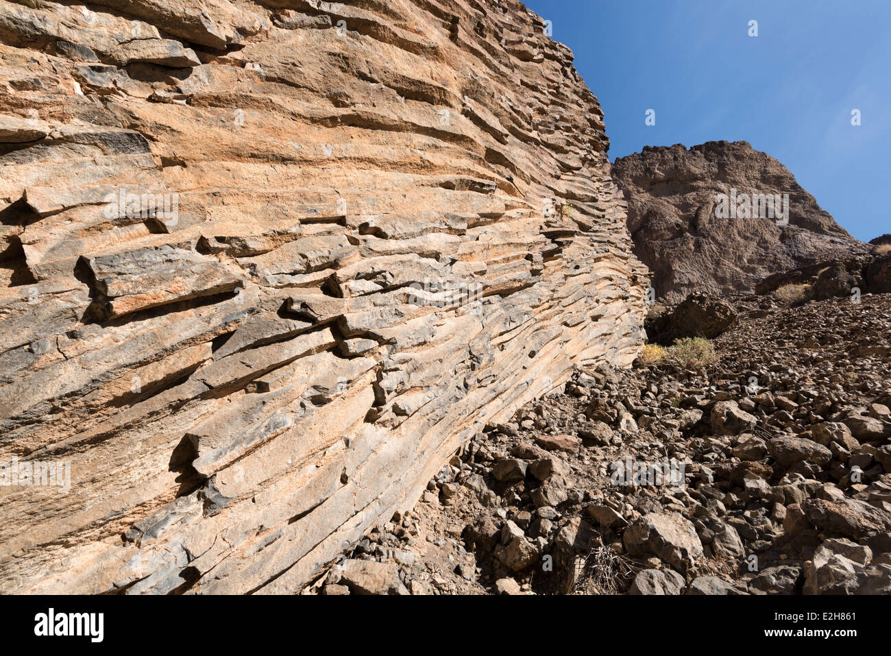Säulenförmigen Basalt, Grand Canyon, Arizona. Stockfoto