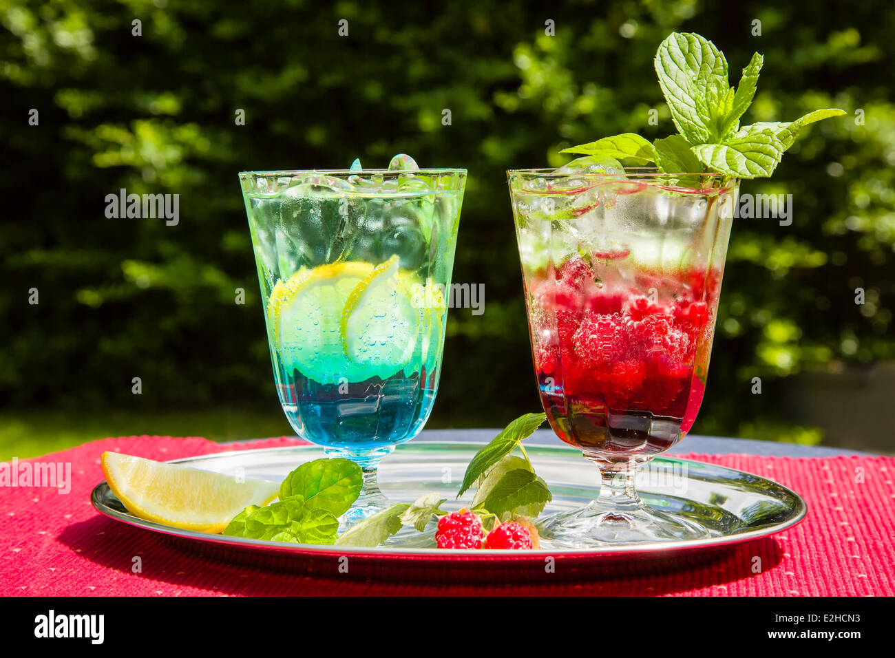 Fruchtsaftgetränke sind große Sommer-Erfrischung Stockfoto