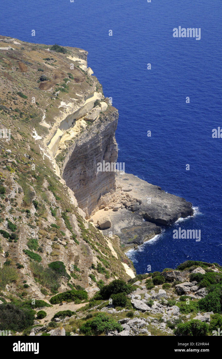 Dingli Cliffs Malta Stockfoto