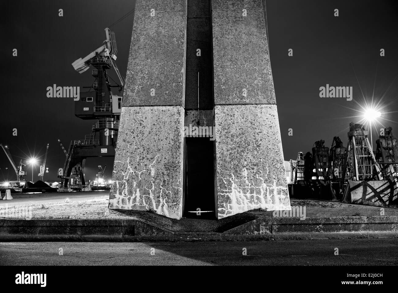 Nantes Saint-Nazaire Port, Nantes, Loire-Atlantique, Frankreich Stockfoto