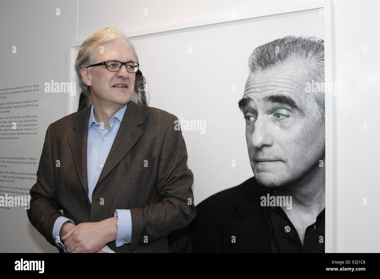 Jan Schütte bei der Eröffnung am set mit Scorsese-Ausstellung in der DFFB am Potsdamer Platz Platz.  Wo: Berlin, Deutschland bei: 6. Februar 2013 Stockfoto