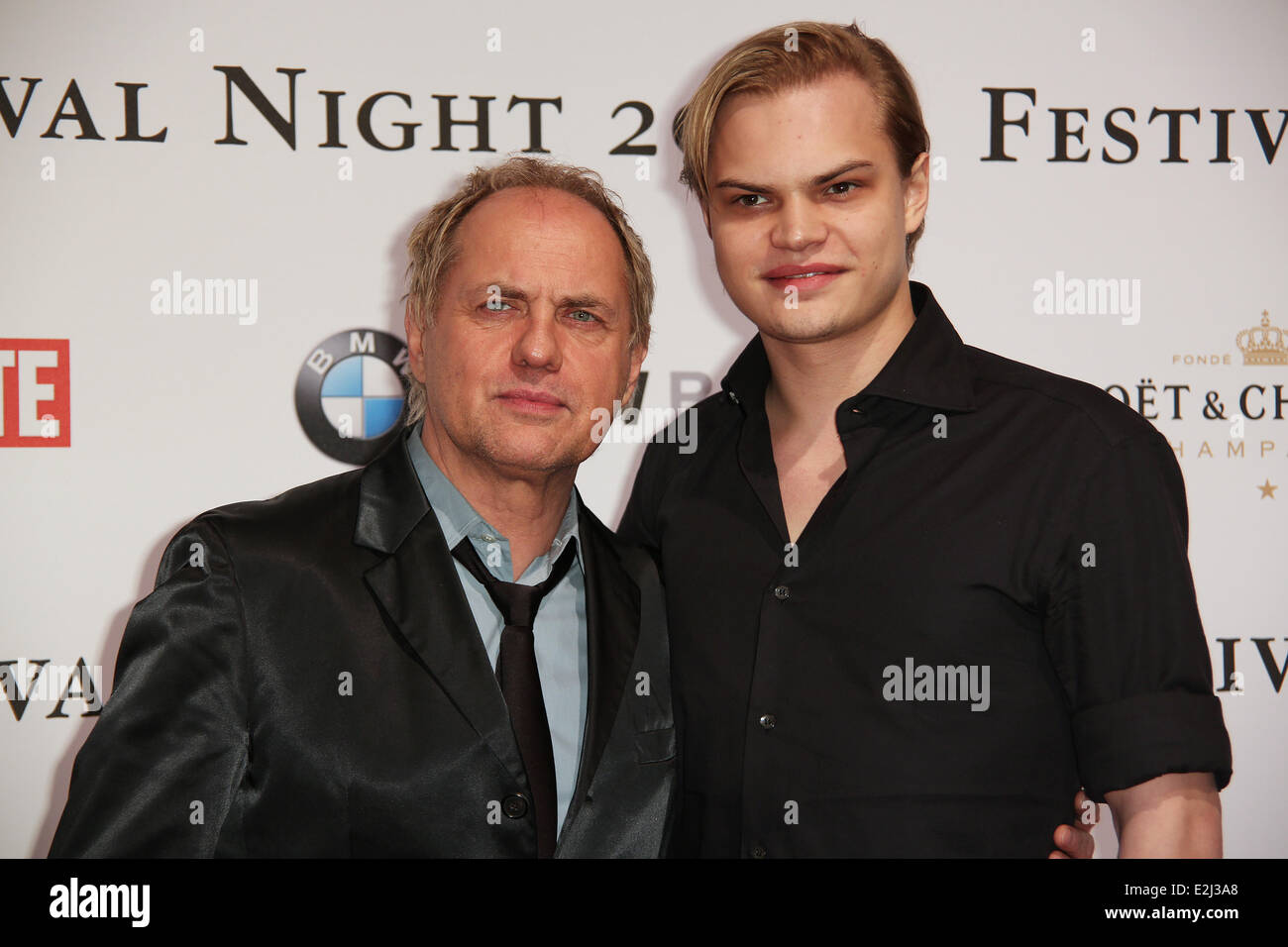 Uwe und Wilson Gonzalez Ochsenknecht auf der 63. Internationalen Filmfestspiele Berlin (Berlinale) - Bunte/BWM Festival Nacht in Berlin Stockfoto