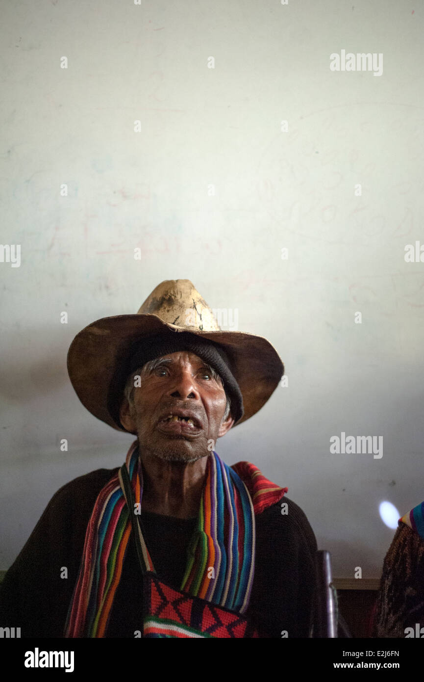 Maya indigenen Mann in Nahuala, Solola, Guatemala. Stockfoto Maya indigenen Mann in Nahuala, Solola, Guatemala. Stockfoto