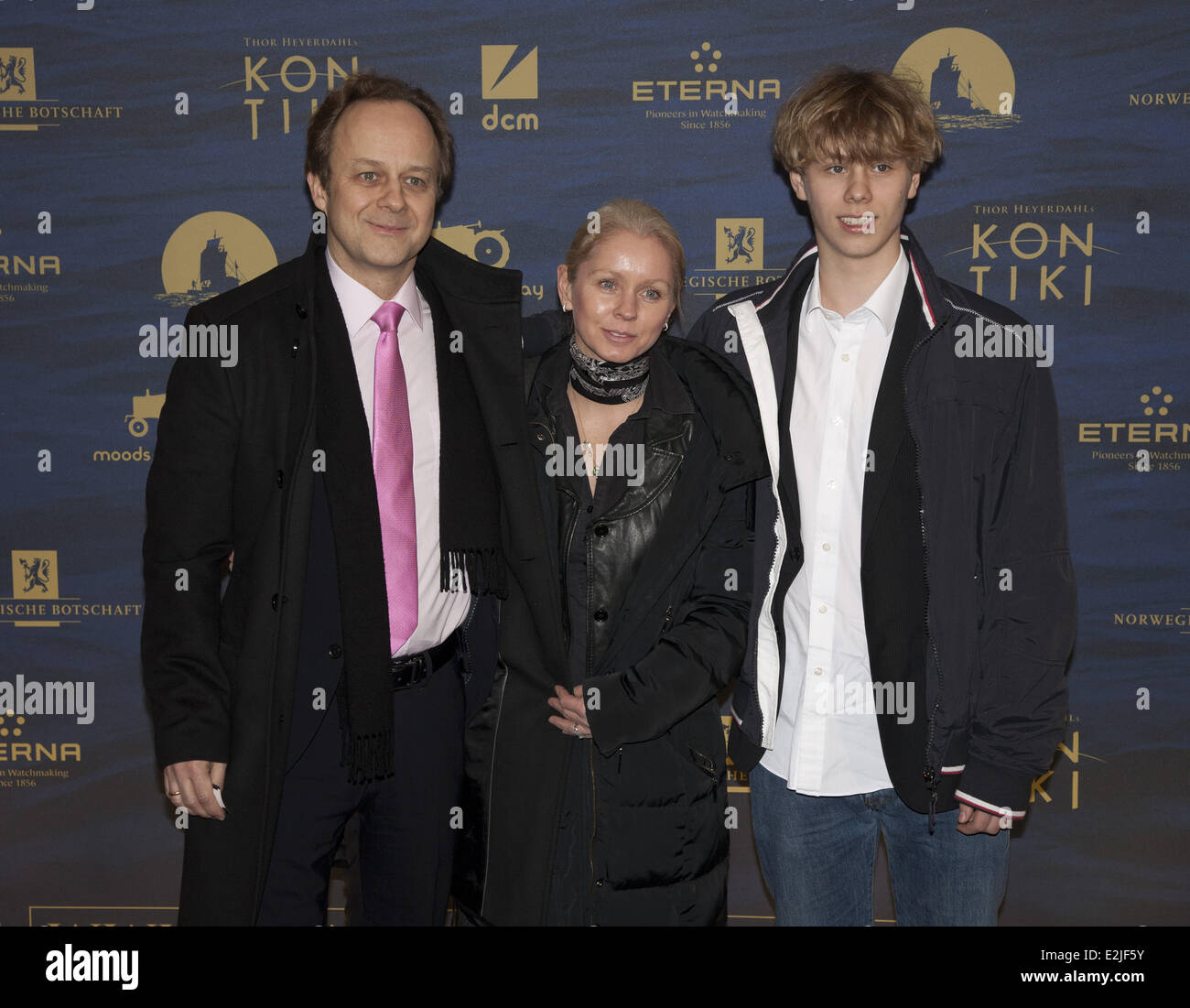 Daniel Wall und Familie bei der Premiere von