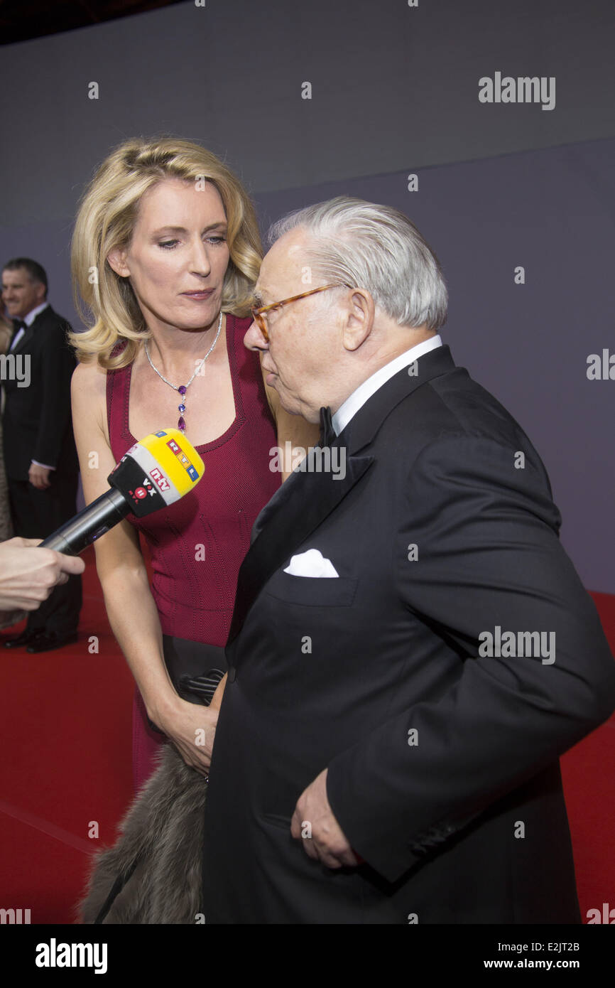 Maria Furtwaengler, Hubert Burda am Michael Ottos 70. Geburtstags party im Schuppen 52.  Wo: Hamburg, Deutschland bei: 13. April 2013 Stockfoto