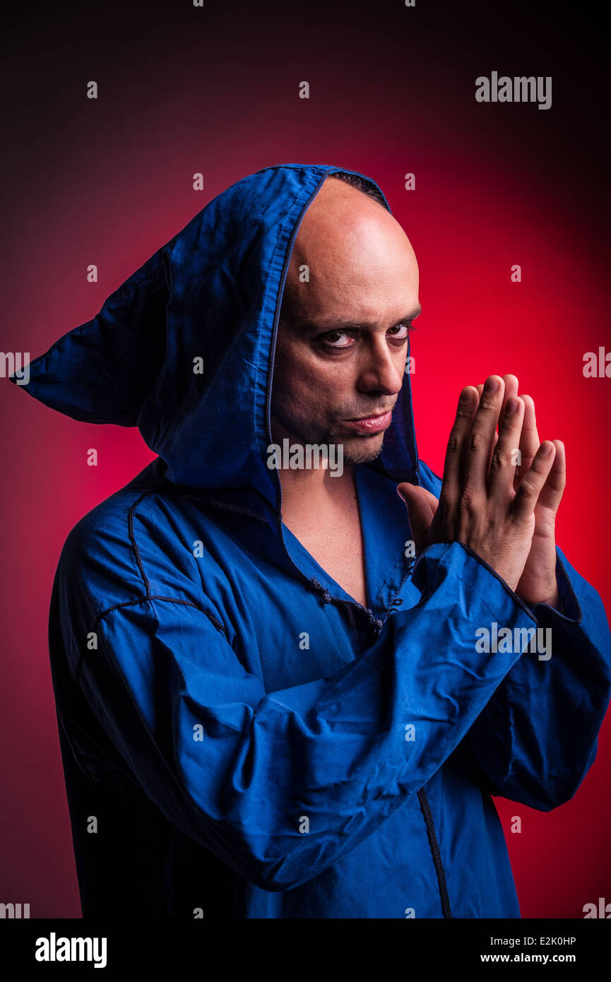 Mann mit bösen Blick Stockfoto