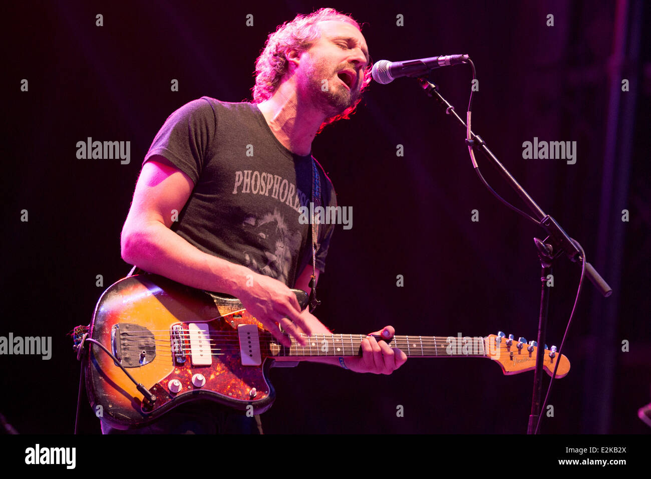 Dover, Delaware, USA. 19. Juni 2014. Singer-Songwriterin MATTHEW HOUCK der Band phosphoreszierende tritt beim 2014 Firefly Music Festival in Dover, Delaware Credit: Daniel DeSlover/ZUMAPRESS.com/Alamy Live News Stockfoto