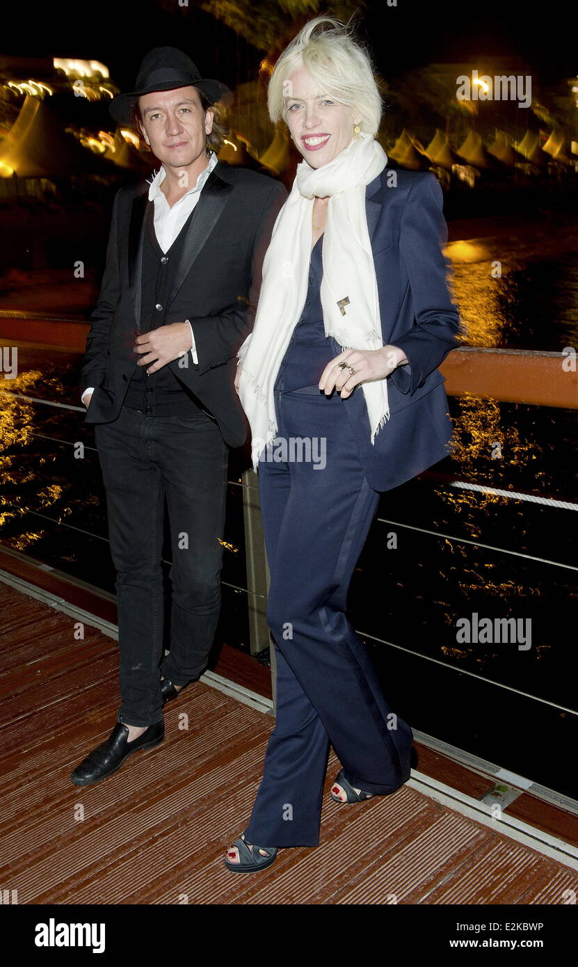 Katja Eichinger und Anthony James an der deutschen Film Rezeption majestätischen Strand.  Wo: Cannes, Deutschland bei: 20. Mai 2013 Stockfoto