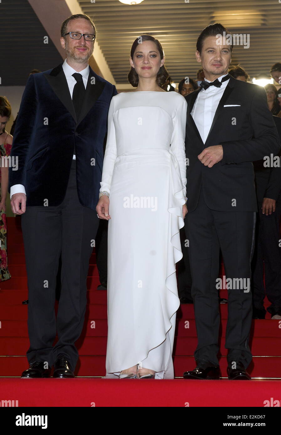 James Gray, Marion Cotillard und Jeremy Renner bei der 66. Filmfestspiele von Cannes "The Immigrant" premiere.  Wo: Cannes, Frankreich bei: 24. Mai 2013 Stockfoto