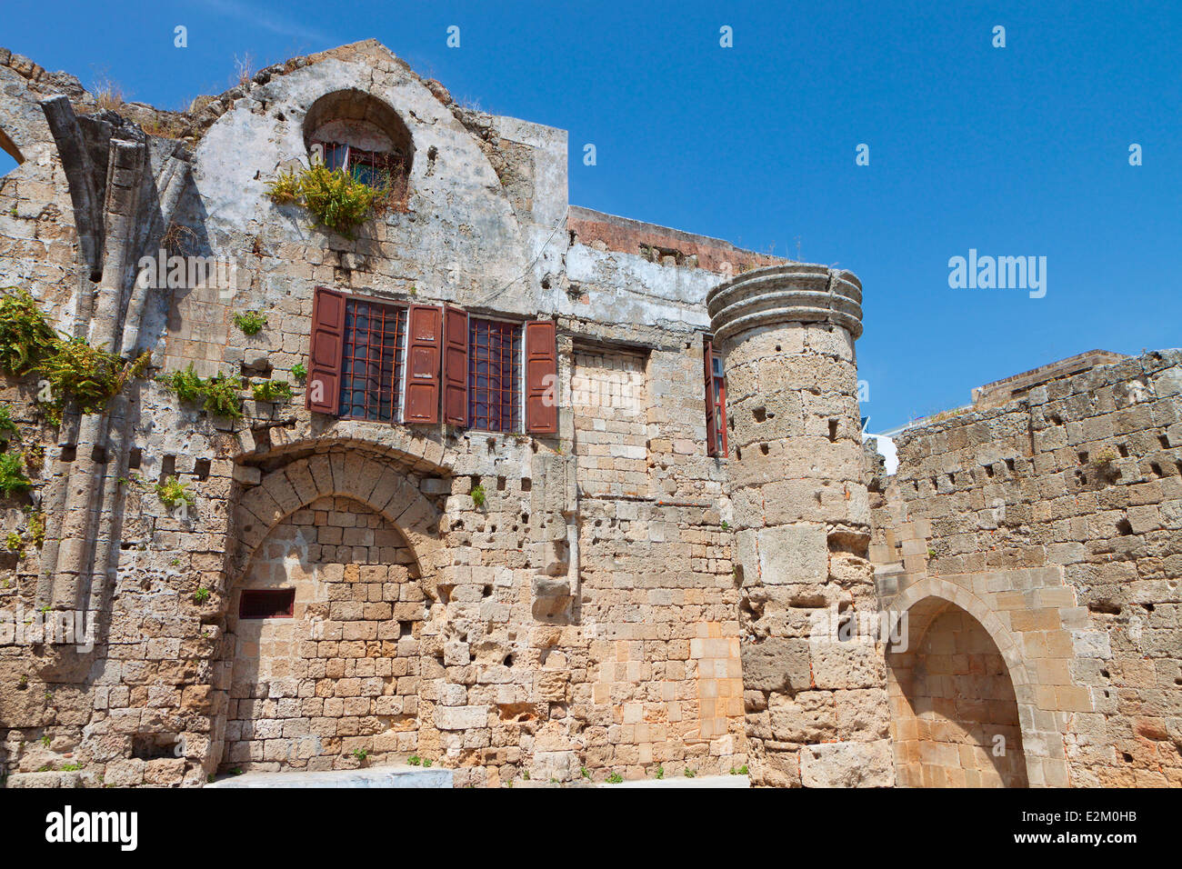 Mittelalterlichen Stadt von Rhodos in Griechenland Stockfoto