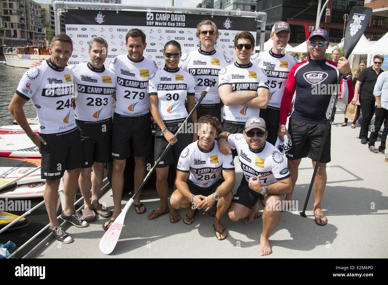 Mark Keller, Manou Lubowski, Matthias Killing, Annabelle Mandeng, Götz Otto, Stephan Luca, Sebastian Deyle, Jonas Reckermann, G Stockfoto