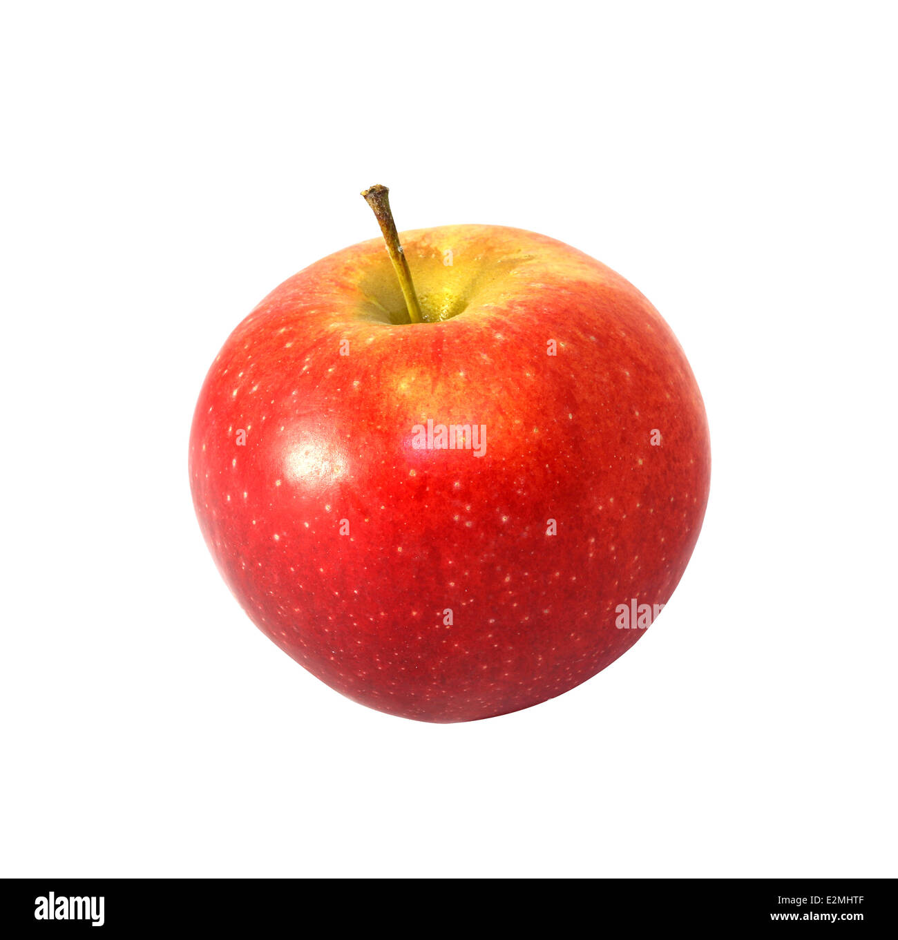 leckere reifer Apfel auf weißem Hintergrund Stockfoto