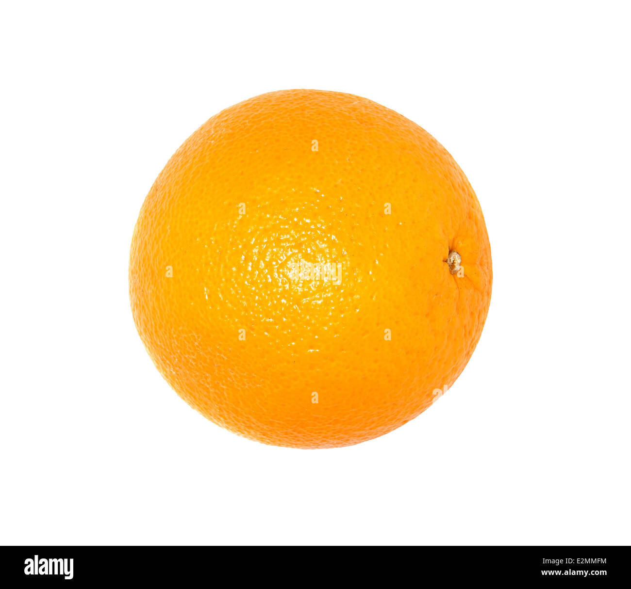 leuchtend Orange auf weißem Hintergrund Stockfoto