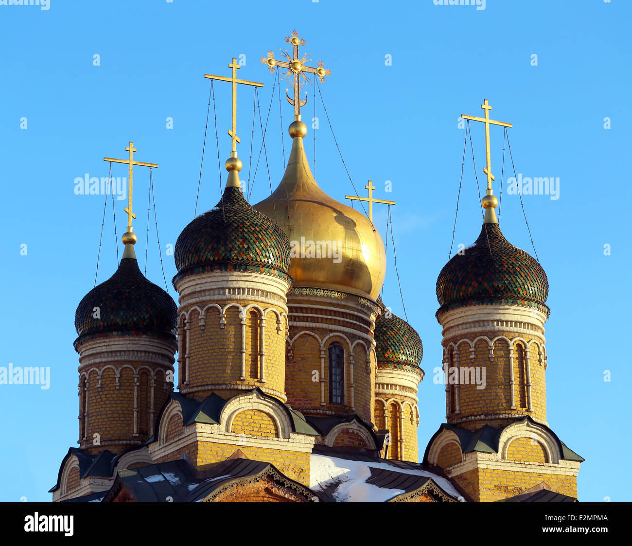 Schöne Kirche im Zentrum von Moskau Stockfoto