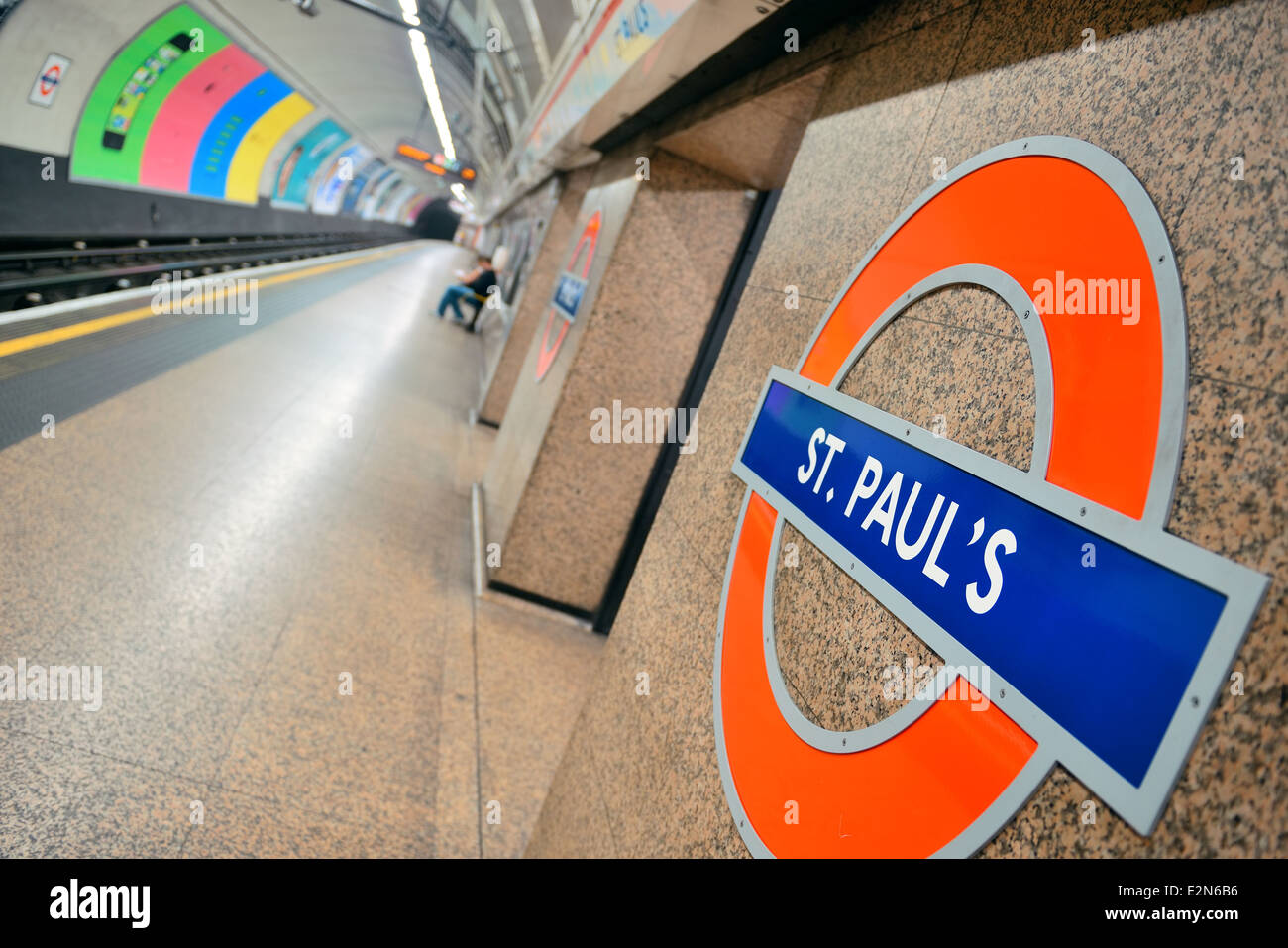 London Underground Station-Interieur Stockfoto