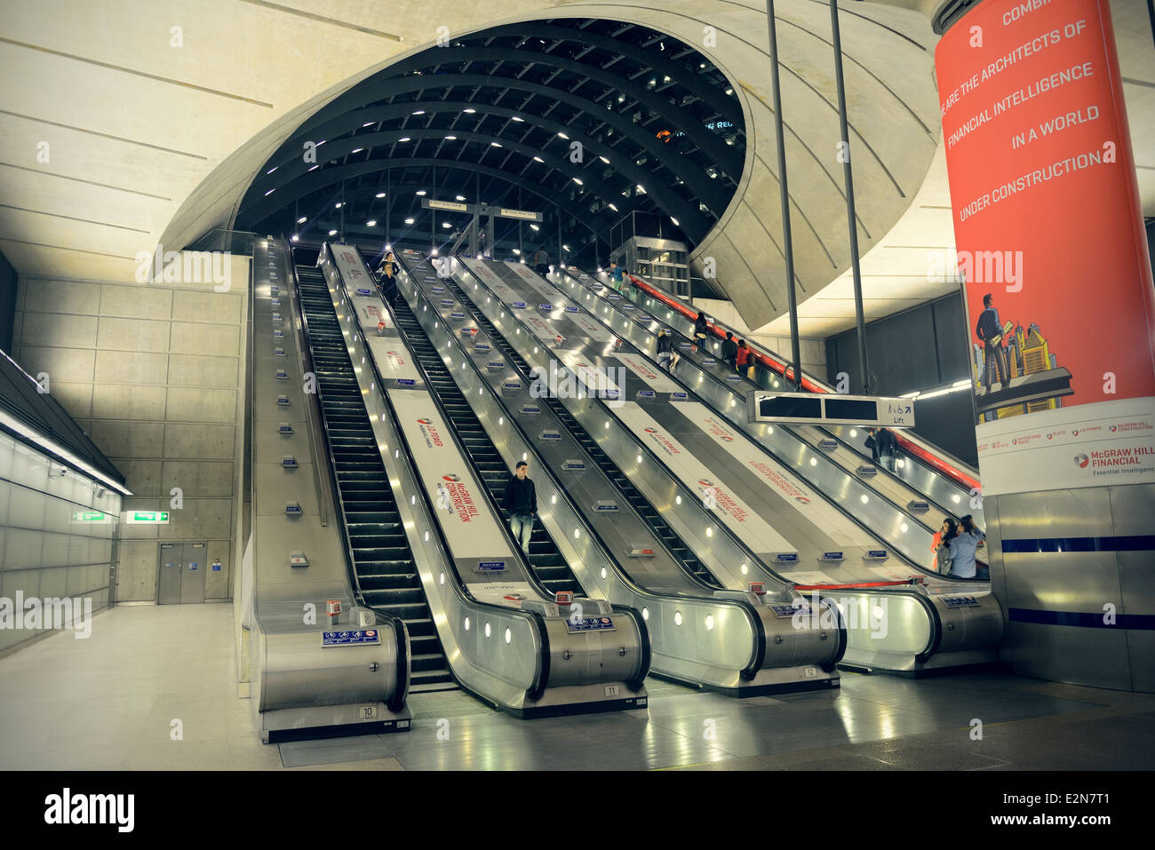 London Underground Station-Interieur Stockfoto
