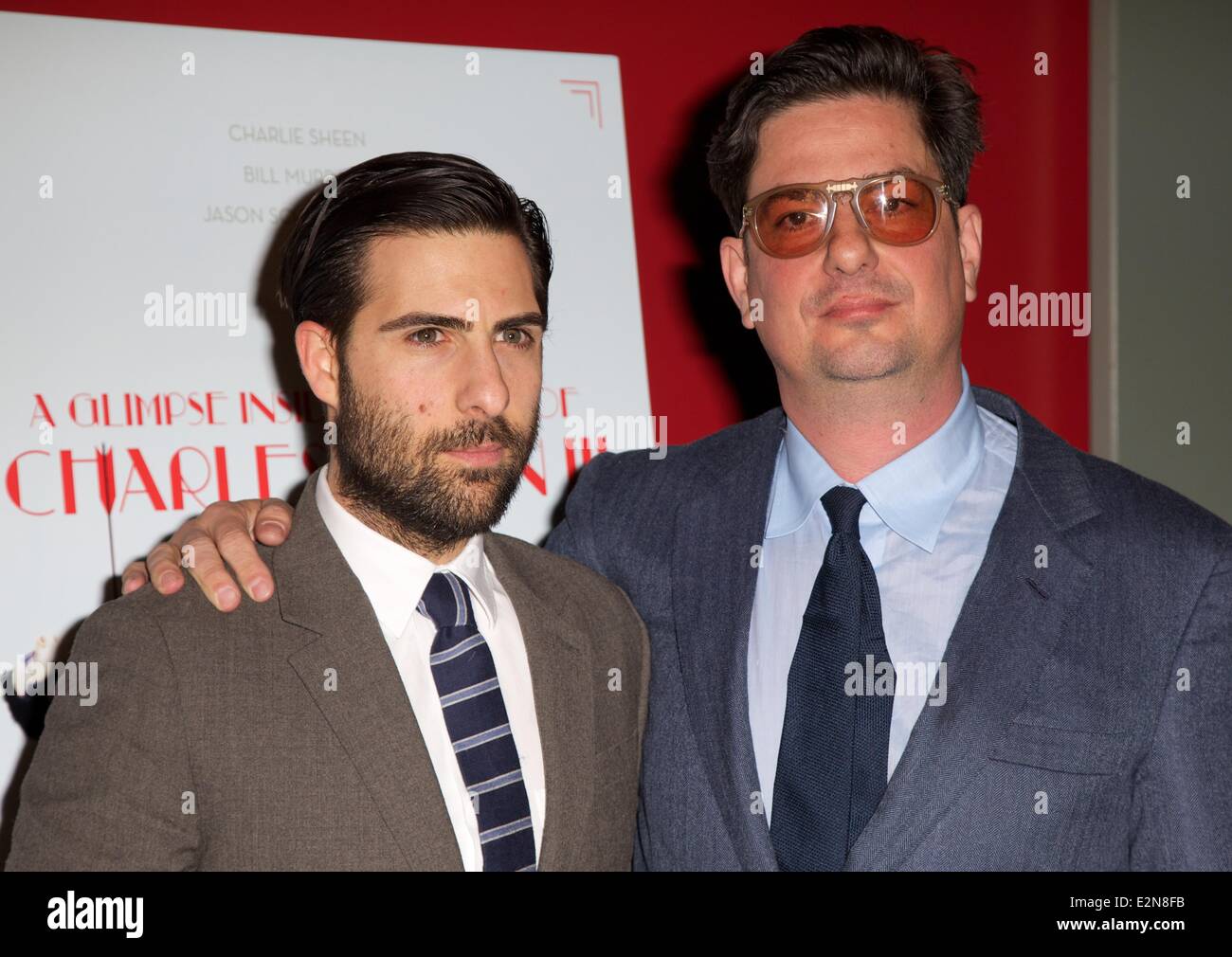 Ein Einblick in den Geist von Charles Swan III New York Screening mit: Jason Schwartzman, Roman Coppola wo: New York C Stockfoto