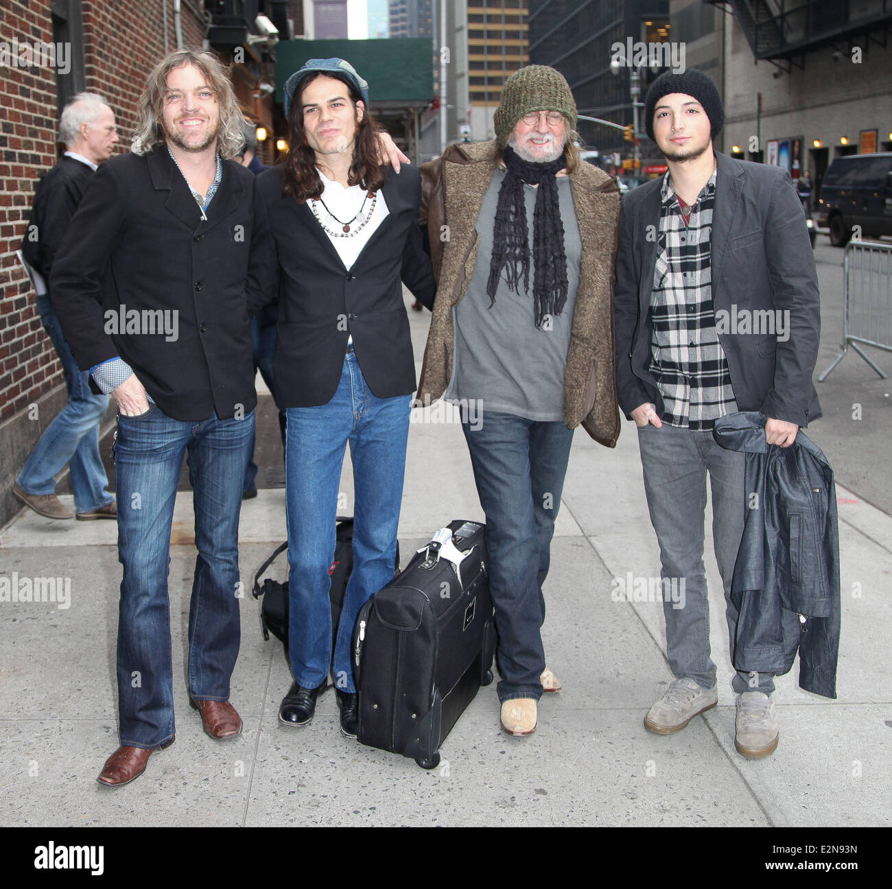 Ray Wylie Hubbard in der Late Show mit David Letterman in New York City.  Mitwirkende: Ray Wylie Hubbard wo: New York, NY, Vereinigte Staaten von Amerika als: 1. Januar 2000 Stockfoto