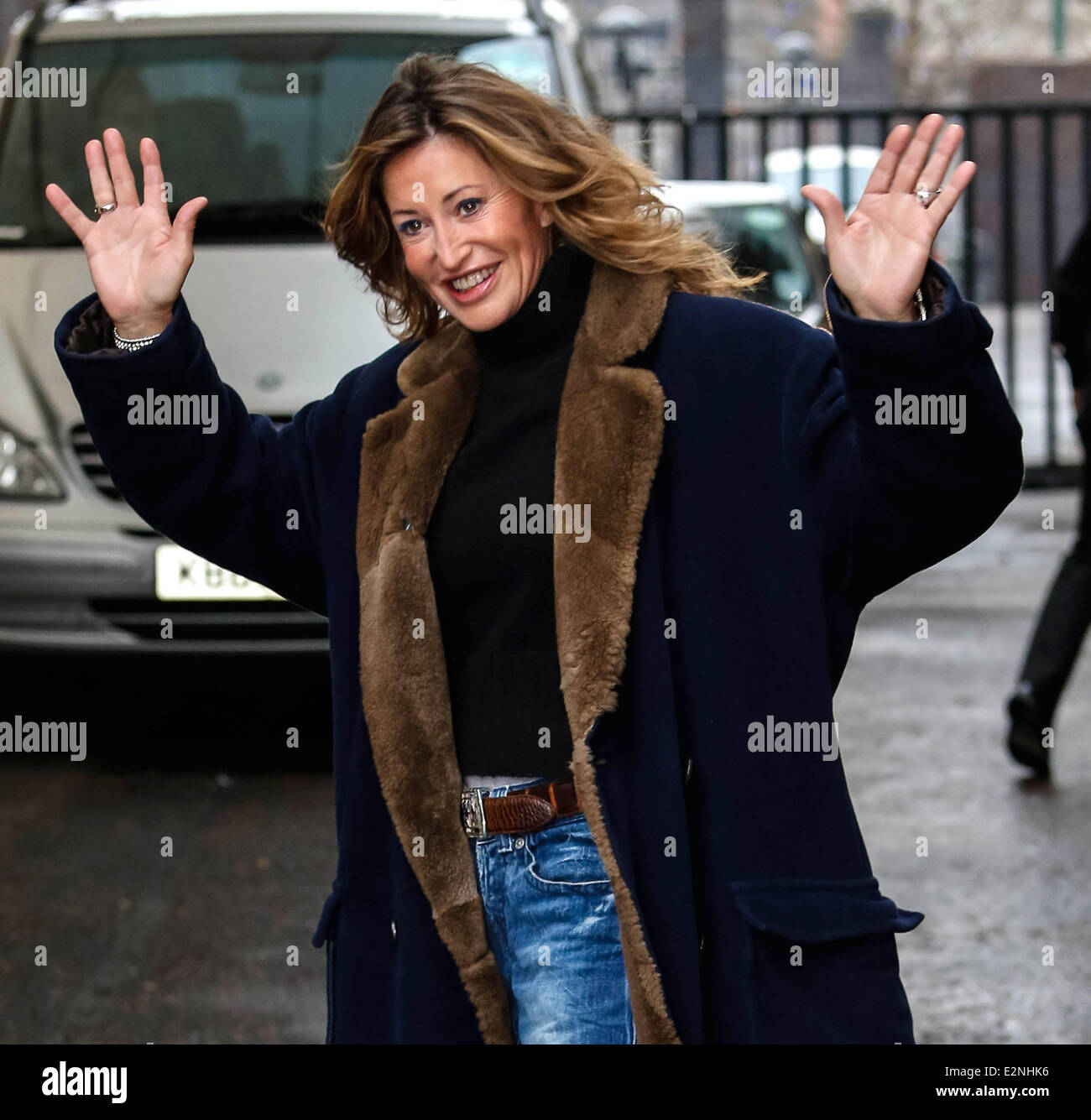 Prominente in den ITV Studios Featuring: Paula Hamilton wo: London, Vereinigtes Königreich bei: 14. Januar 2013 Stockfoto