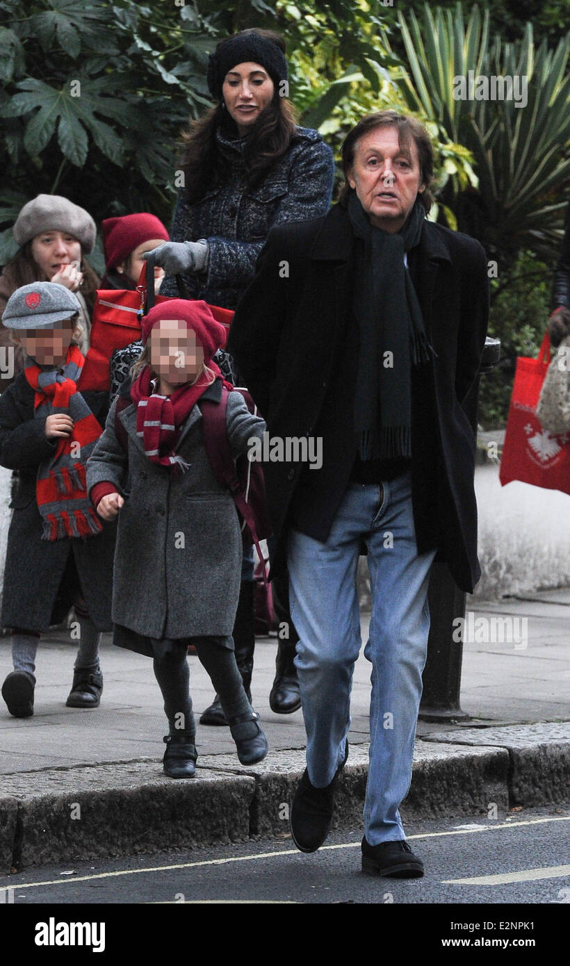 Sir Paul McCartney mit Frau Nancy Shevell und seine Tochter Beatrice