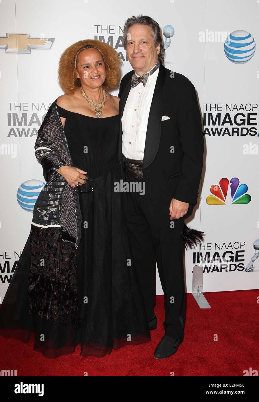 44. NAACP Image Awards im Shrine Auditorium in Los Angeles - Ankünfte mit: Shari Belafonte, Sam Behrens Where: Los Angeles, Kalifornien, USA als: 1. Februar 2013 Stockfoto