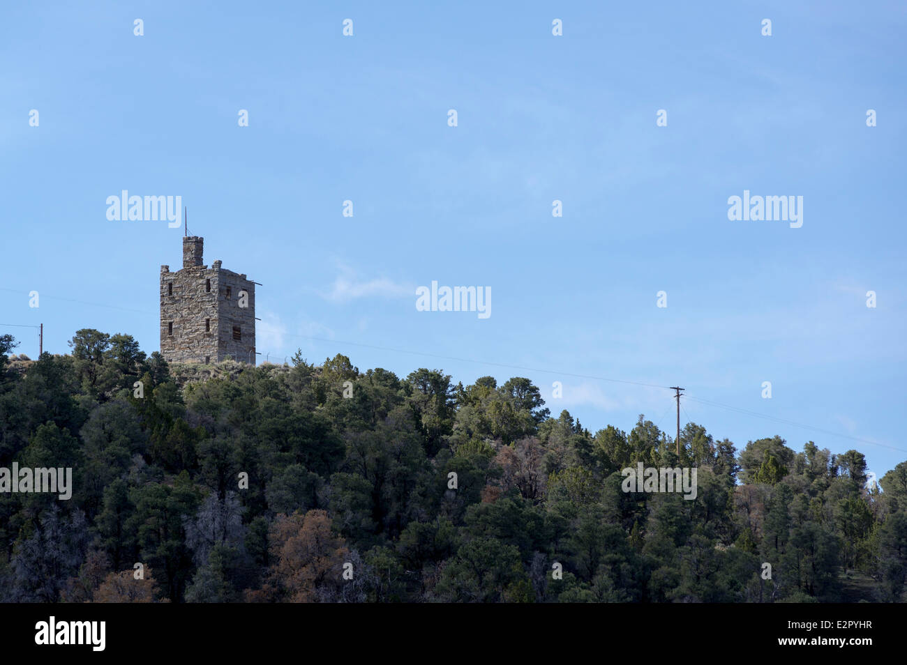 Stokes Schloss in Austin, Nevada, erbaut 1897, ist eine exakte Replik eines Turms außerhalb Roms. Stockfoto