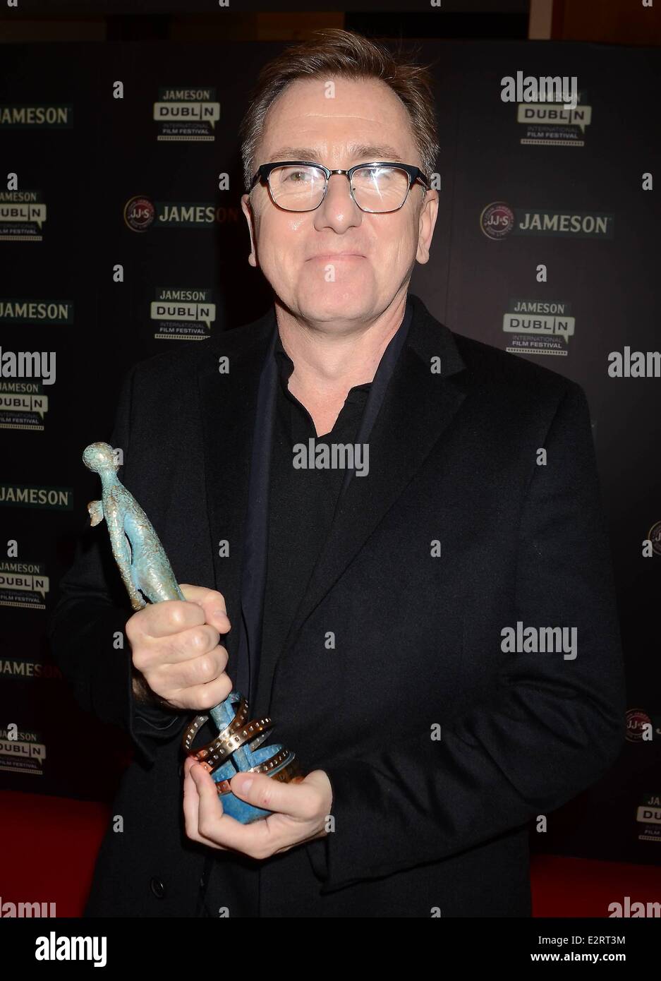 Tim Roth mit Volta Award (Karriere Leistung) die 2013 Jameson Dublin International Filmfestival - Premiere gebrochen Ankünfte Stockfoto