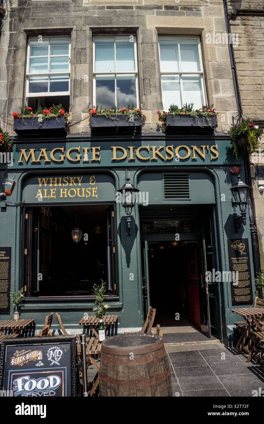 Maggie Dickson Whisky und Ale House, Edinburgh Grassmarket Stockfoto