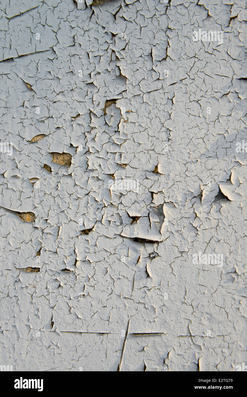 alte Risse Farbe auf die Betonwand Stockfoto