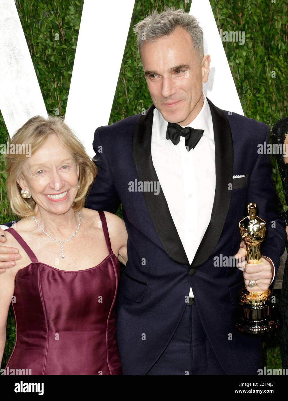 2013 Vanity Fair Oscar Party bei Sonnenuntergang Turm - Ankünfte mit: Doris Kearns Goodwin, Schauspieler Daniel Day-Lewis Where: Los Angeles, California, Vereinigte Staaten von Amerika als: 25 Feb 2013Ein To/WENN.com Stockfoto