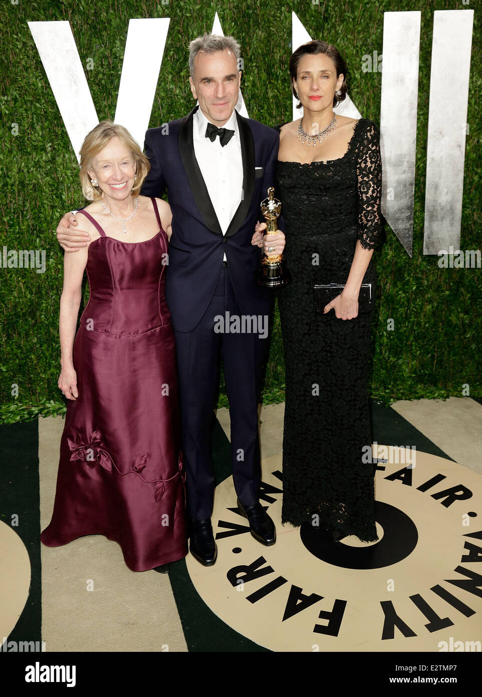 2013 Vanity Fair Oscar Party bei Sonnenuntergang Turm - Ankünfte mit: Doris Kearns Goodwin, Schauspieler Daniel Day-Lewis, Rebecca Miller wo: Los Angeles, California, Vereinigte Staaten von Amerika bei: 25. Februar 2013 Stockfoto