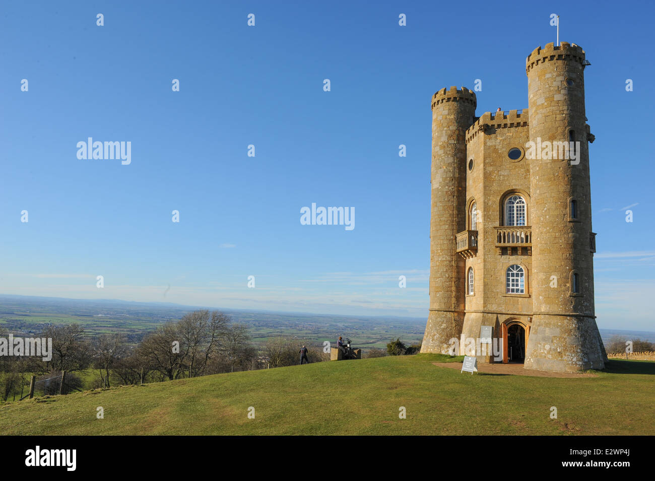 Broadway Tower ist eine Capability Brown Torheit befindet sich nahe dem Dorf Broadway in den Cotswolds, Worcestershire, England, UK Stockfoto