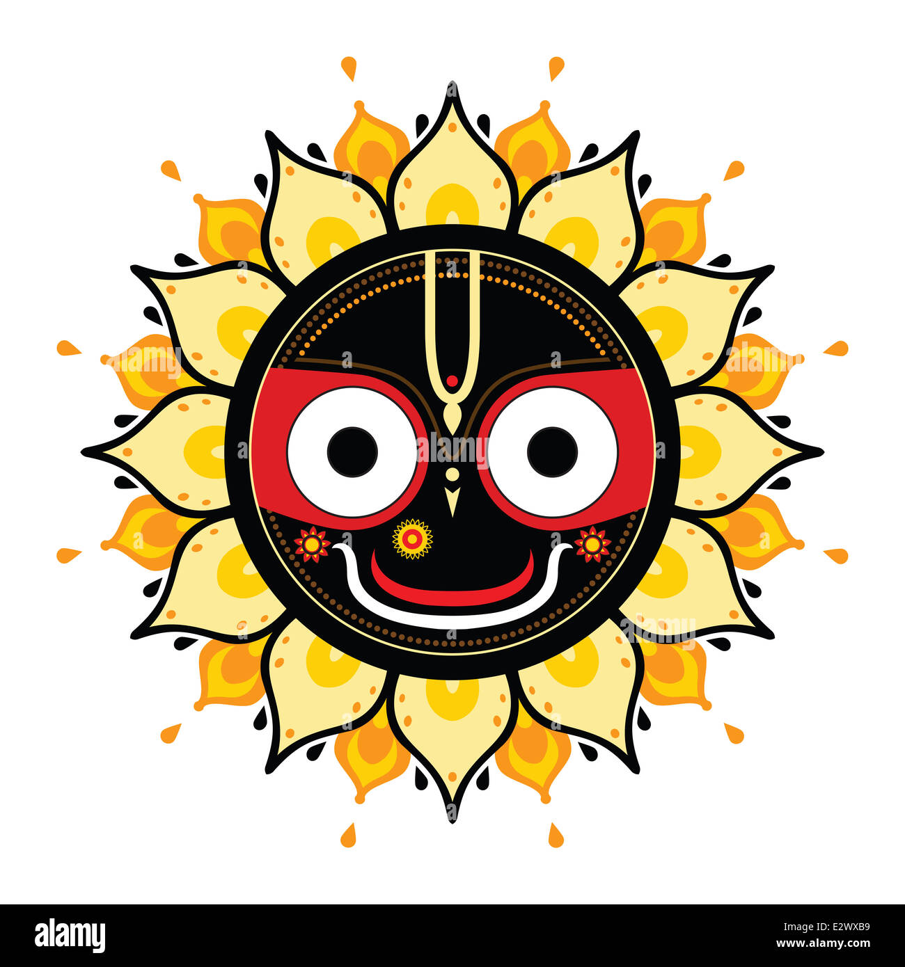 Jagannath. Indischer Gott des Universums. Stockfoto