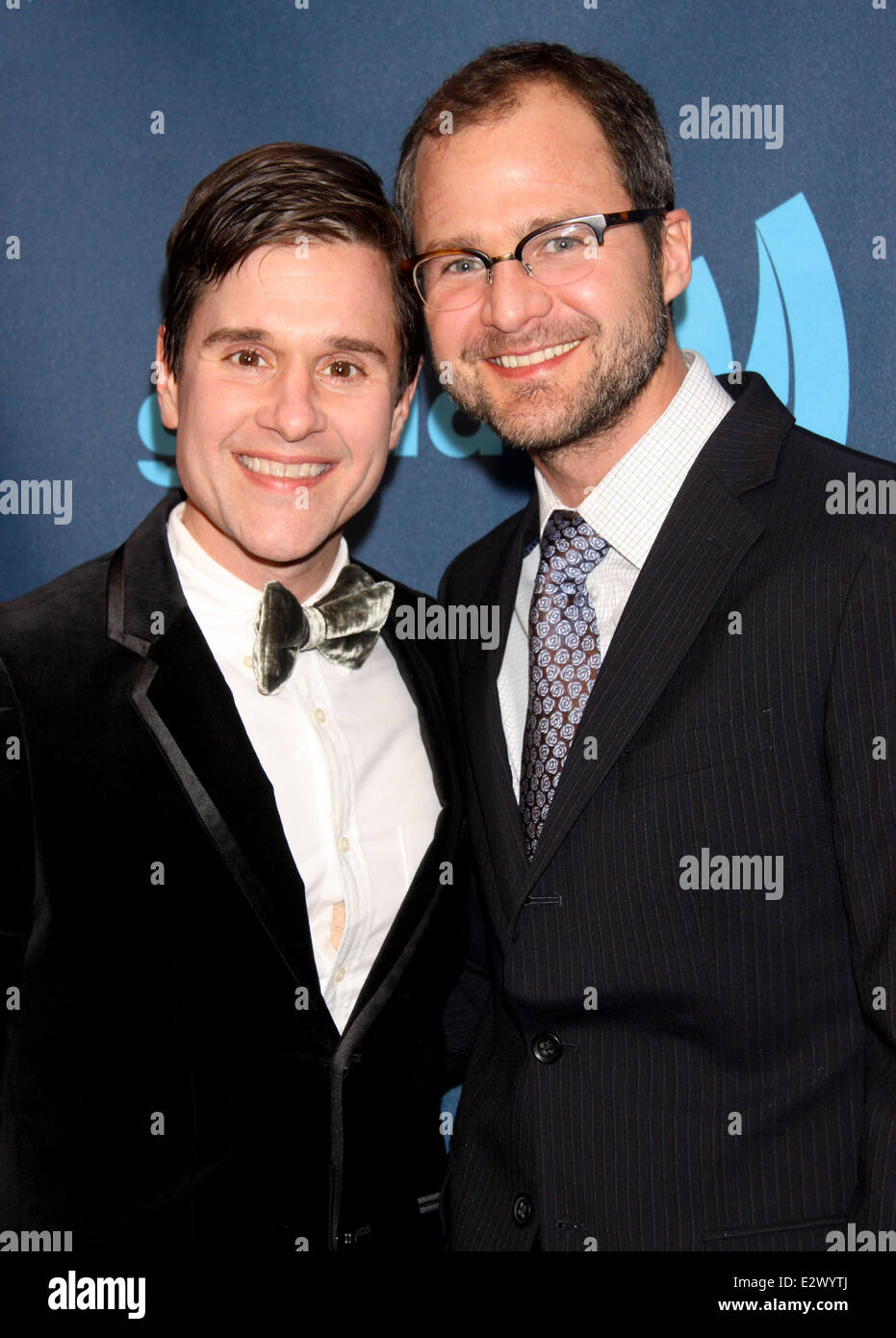 24. annual GLAAD Media Awards statt im New York Marriott Marquis - Ankünfte Featuring: Brent Ridge, wo Josh Kilmer-Purcell: New York City, NY, USA bei: 16. März 2013 Stockfoto
