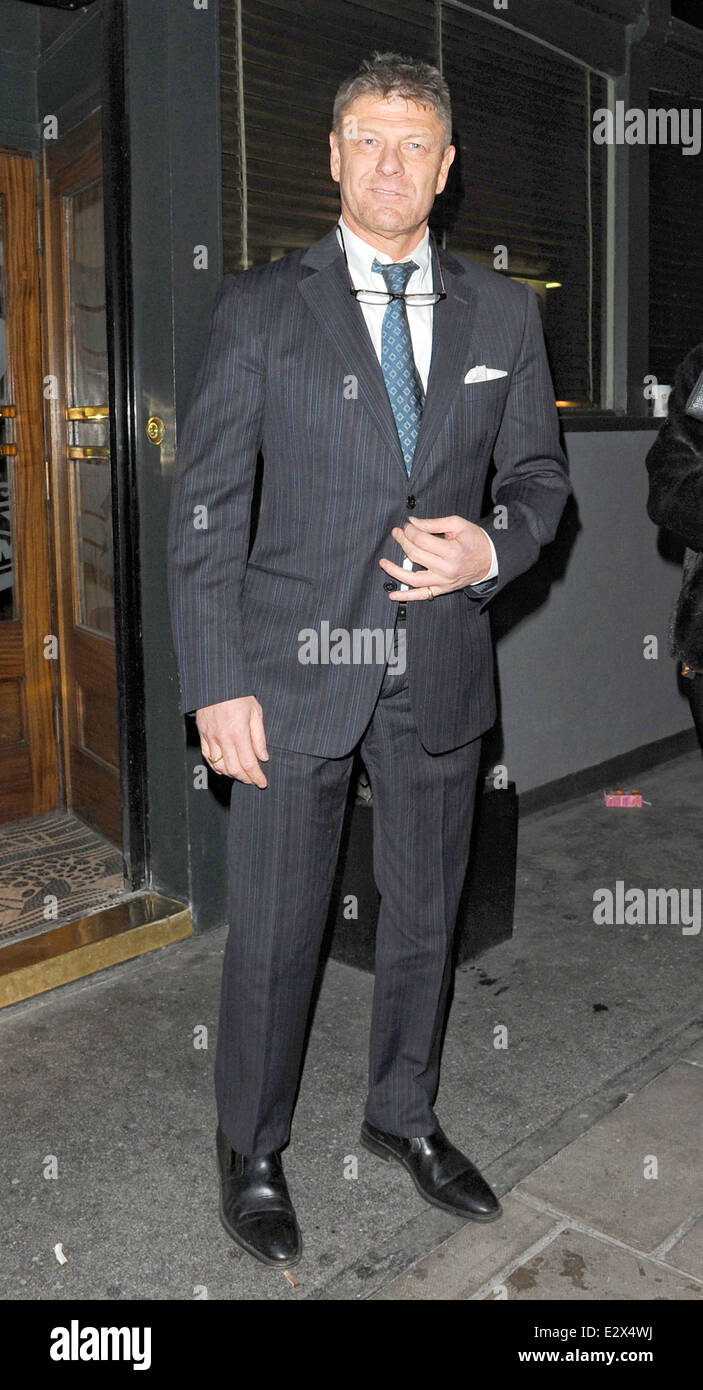 Promis bei der Groucho club Featuring: Sean Bean wo: London, Vereinigtes Königreich bei: 19. März 2013 Stockfoto
