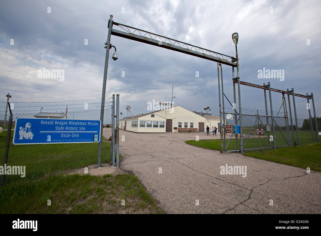 Der Ronald Reagan Minuteman Rakete State Historic Site, ein Start-Control-Anlage, die 10 Atomraketen gesteuert. Stockfoto