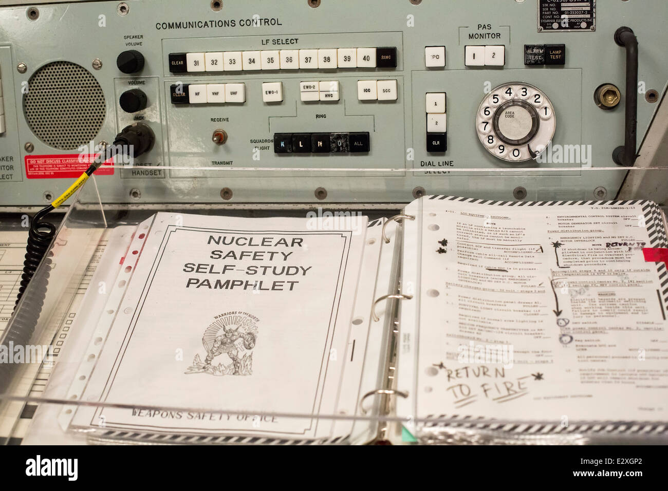 Der Ronald Reagan Minuteman Rakete State Historic Site, ein Start-Control-Anlage, die 10 Atomraketen gesteuert. Stockfoto