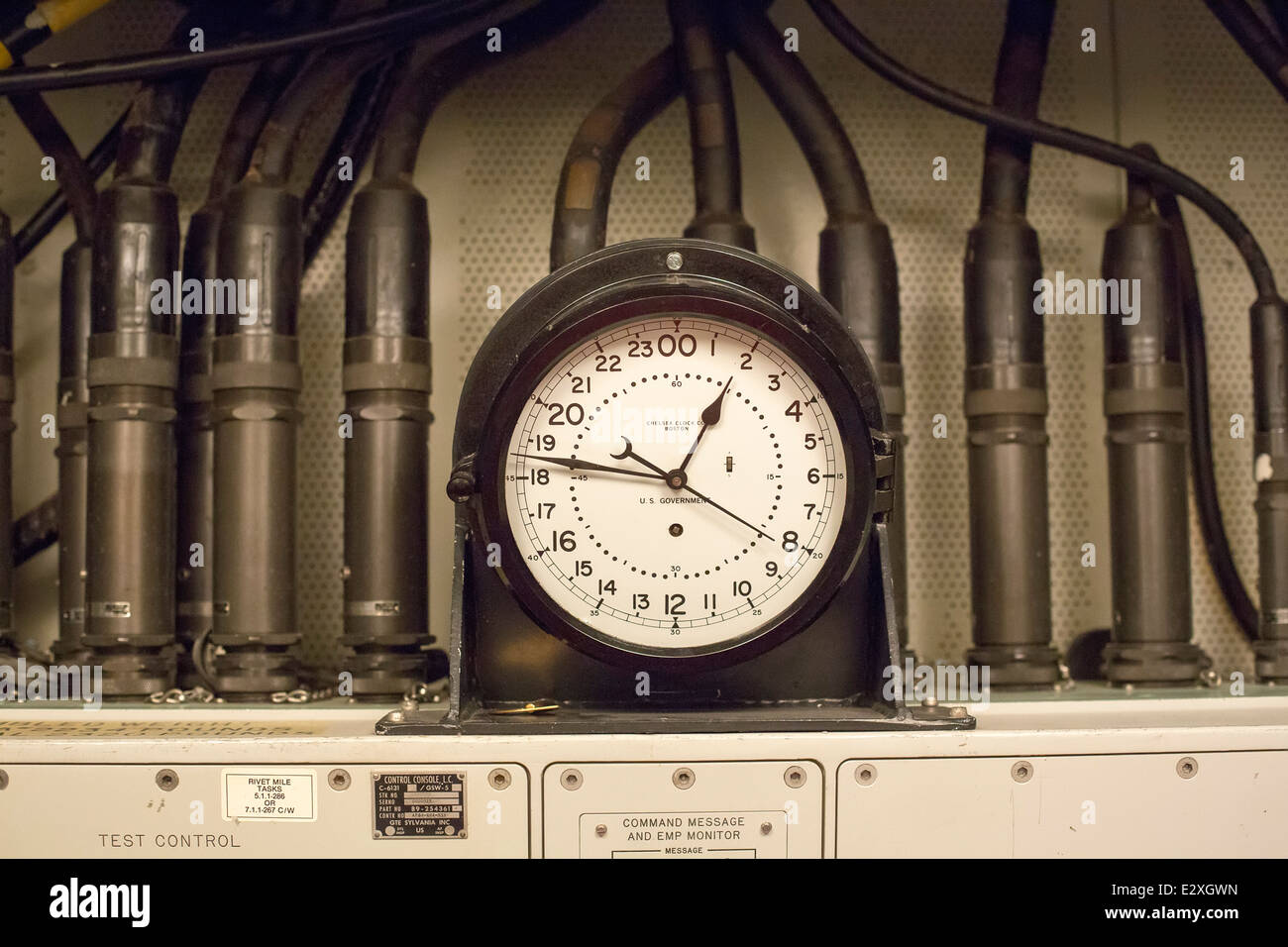 Der Ronald Reagan Minuteman Rakete State Historic Site, ein Start-Control-Anlage, die 10 Atomraketen gesteuert. Stockfoto