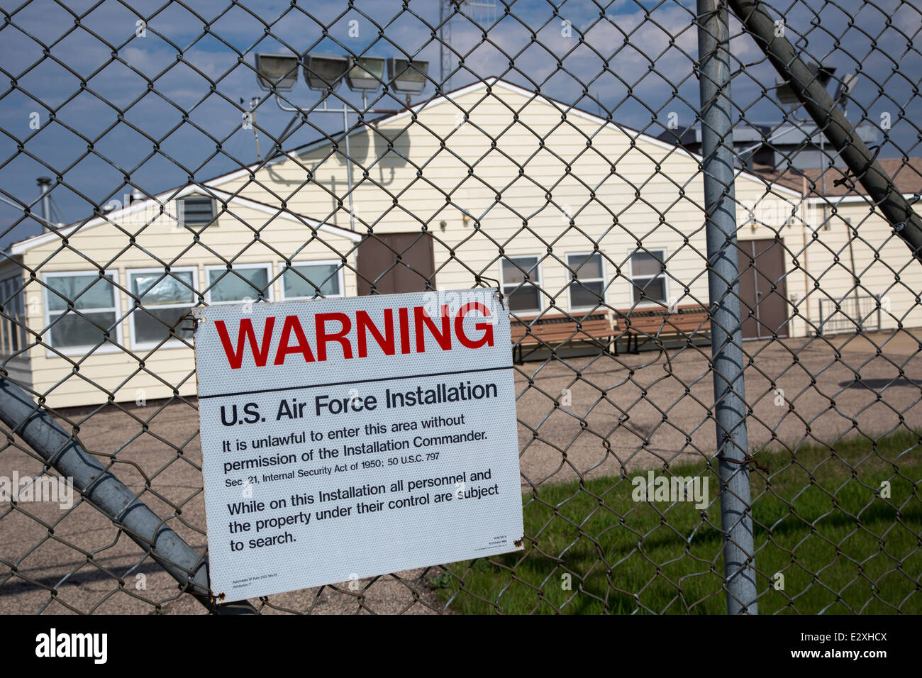 Der Ronald Reagan Minuteman Rakete State Historic Site, ein Start-Control-Anlage, die 10 Atomraketen gesteuert. Stockfoto