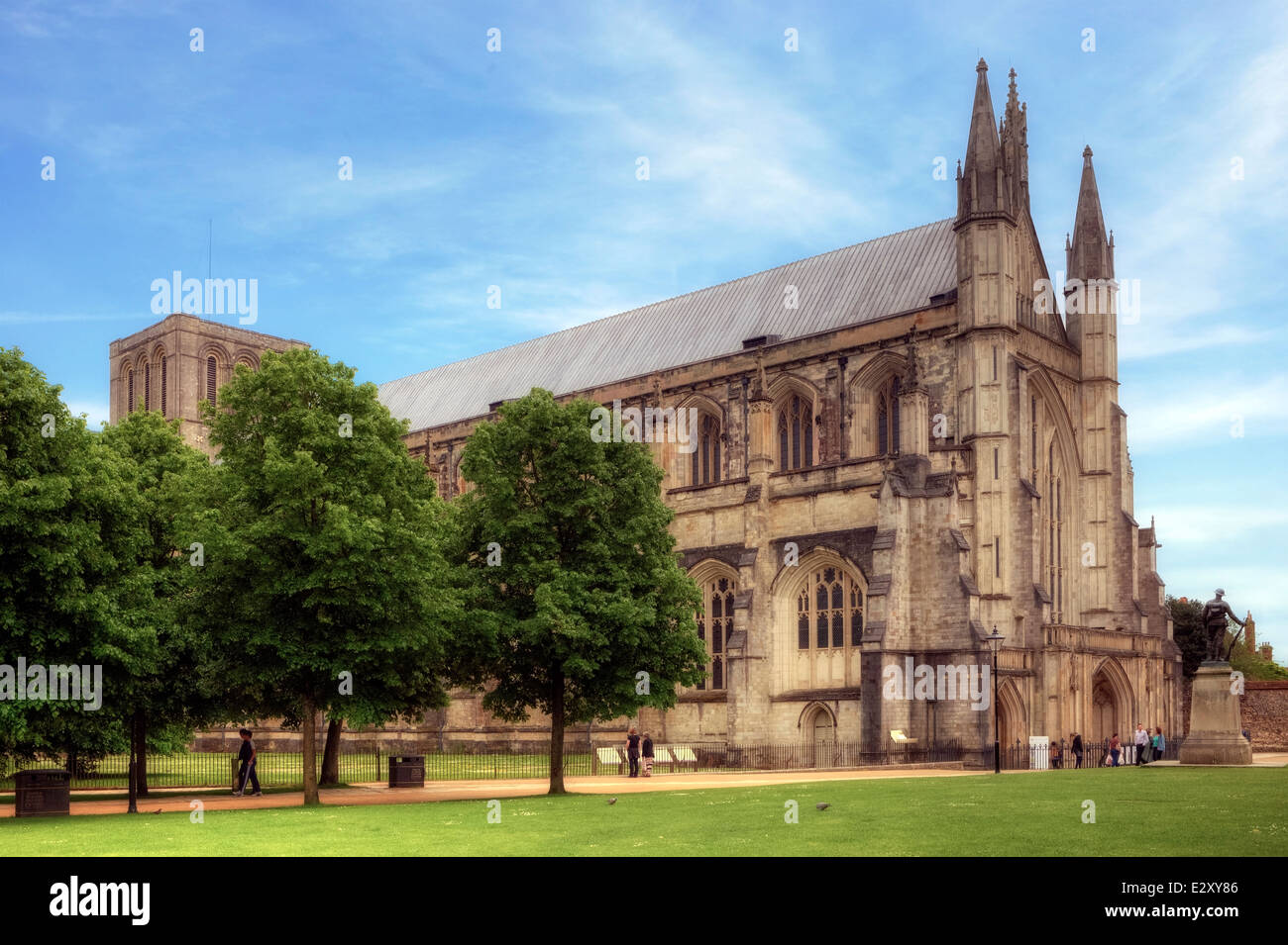 Winchester Cathedral, Winchester, Hampshire, England, Vereinigtes Königreich Stockfoto