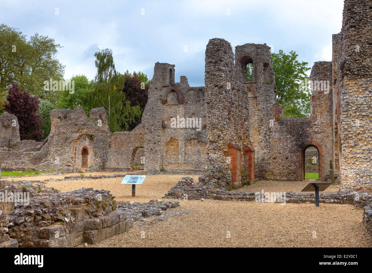 Wolvesey Castle, Winchester, Hampshire, England, Vereinigtes Königreich Stockfoto