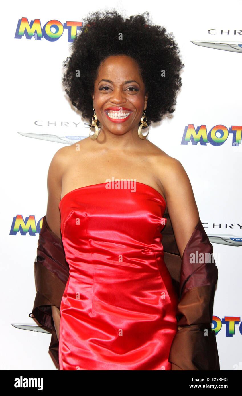 Broadway-Premiere von Motown: The Musical Lunt-Fontanne Theatre, Ankünfte Featuring: Rhonda Ross Kendrick Where: New York City, USA: 14. April 2013 Stockfoto